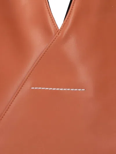 Mm6 Maison Margiela Adobe Brown Japanese Bag Classic Medium Bag In Orange