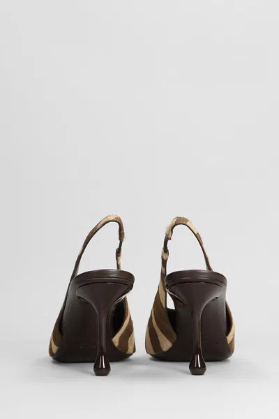Jimmy Choo Isa 80 Zebra-print Calf Hair Slingback Sandals In Brown