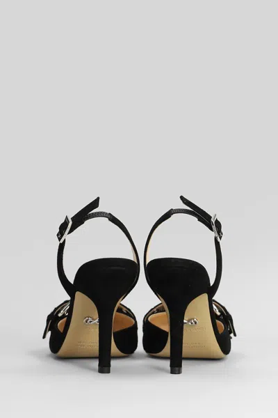 Mach&mach 100mm Buckle-detail Pointed-toe Pumps In Black