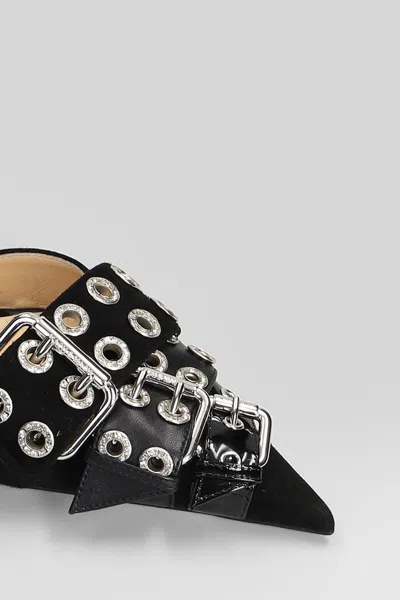 Mach&mach 100mm Buckle-detail Pointed-toe Pumps In Black