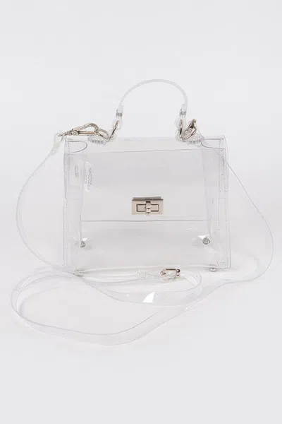 Fashnzfab Transparent Single Handle Clutch In Multi