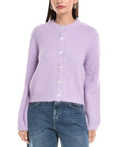 Anna Kay Cashmere-blend Cardigan In Purple