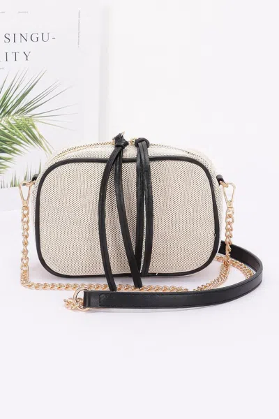 Fashnzfab Canvas Bowling Bag In Black