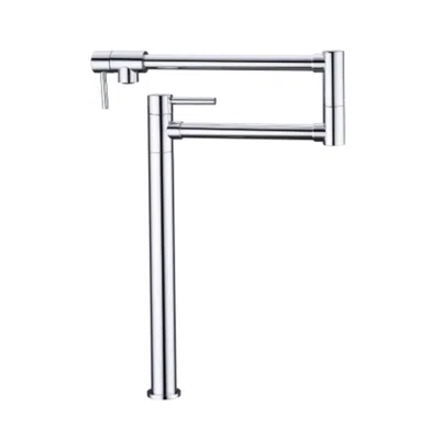 Hivvago Pot Filler Faucet With Extension Shank In Silver