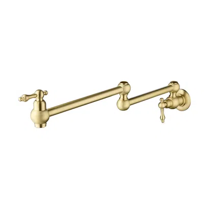 Hivvago Wall-mount Pot Filler Faucet In Gold