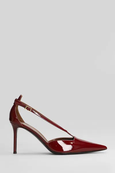 Giuseppe Zanotti Almha 85 Pumps In Red Patent Leather In Red
