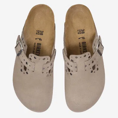 Birkenstock Beige Slip-on Sandals With Adjustable Buckle In Neutral