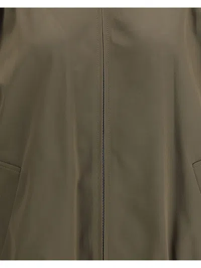 Marni Hooded Bomber Jacket In Green