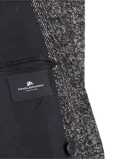 Tagliatore Double-breasted Jacket Featuring Button Detailing In Gray