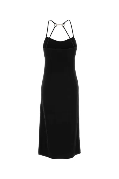 Gucci Backless Midi Dress Strappy Design In Black