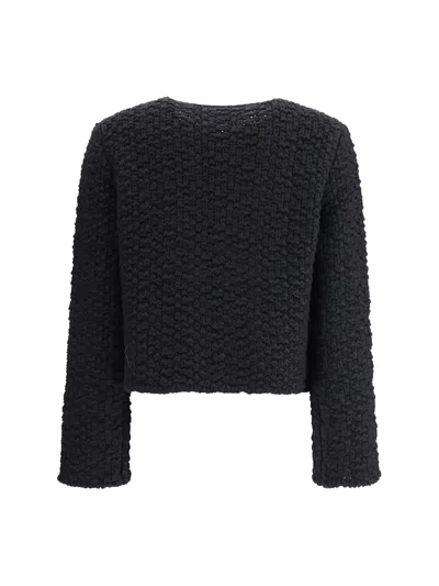 Fabiana Filippi Knitted Jacket In Black