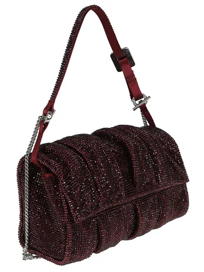 Benedetta Bruzziches Iris Miss Crystal-embellished Shoulder Bag In Purple