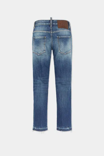 Dsquared2 Belt Loop Jeans In Blue