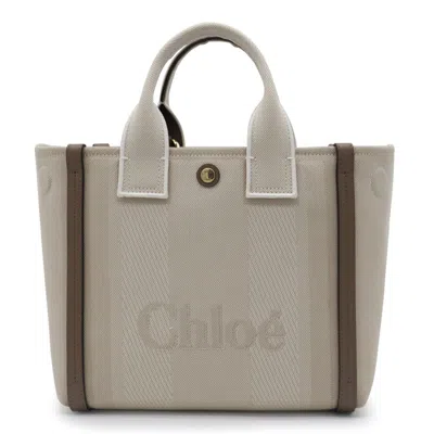 Chloé Beige Carry Top Handle Bag In Brown