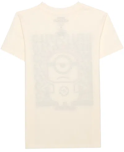 Despicable Me Boys 5-20 Grumpy Minion Short Sleeve T-shirt In White