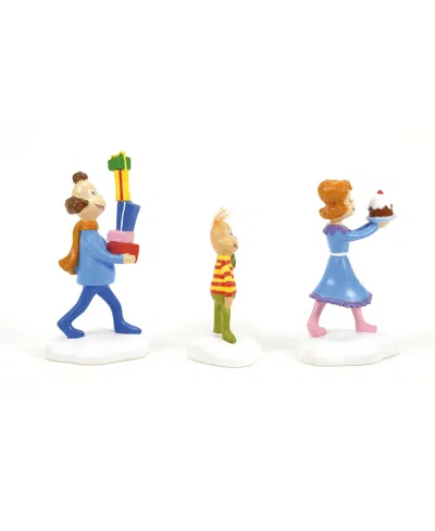 Department Five Who's Friends Neighbors, Set Of 3 In Multi