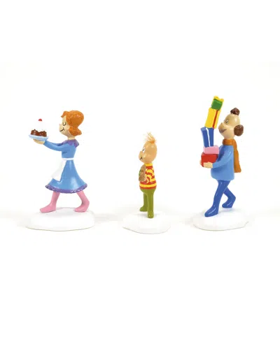 Department Five Who's Friends Neighbors, Set Of 3 In Multi