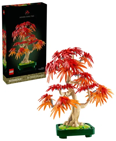 Lego Botanicals Japanese Red Maple Bonsai Tree 10348 Toy Building Set, 474 Pieces In Red