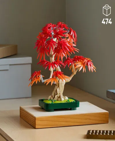 Lego Botanicals Japanese Red Maple Bonsai Tree 10348 Toy Building Set, 474 Pieces In Red