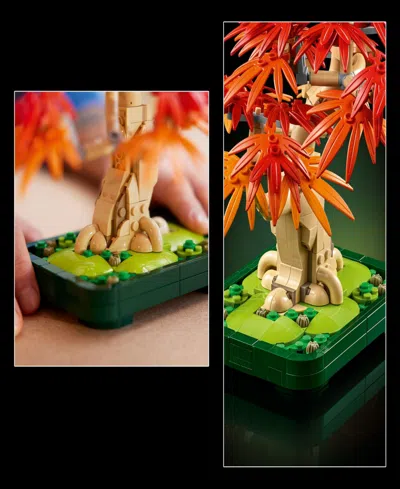 Lego Botanicals Japanese Red Maple Bonsai Tree 10348 Toy Building Set, 474 Pieces In Red