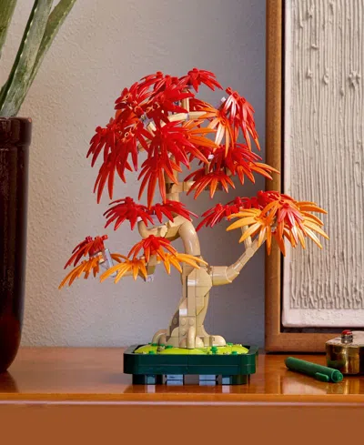 Lego Botanicals Japanese Red Maple Bonsai Tree 10348 Toy Building Set, 474 Pieces In Red
