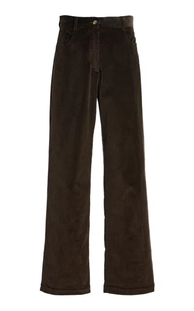 House Of Dagmar Cotton Corduroy Trousers In Brown