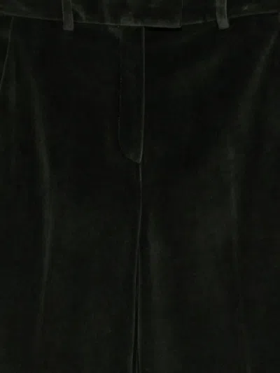 Circolo 1901 Wide-leg Cotton Trousers Featuring Multiple Pockets In Black