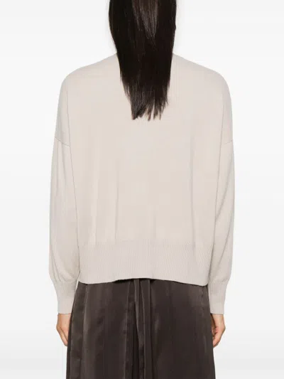 Beyou Cashmere Crewneck Sweater In Sand