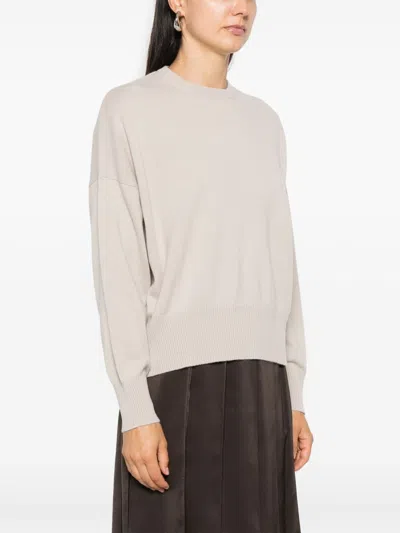 Beyou Cashmere Crewneck Sweater In Sand