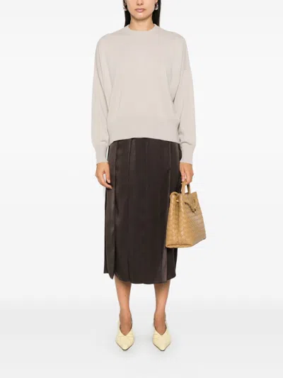 Beyou Cashmere Crewneck Sweater In Sand