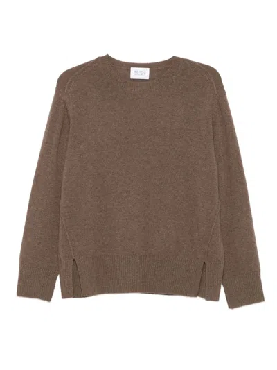 Beyou Cashmere Crewneck Sweater In Brown
