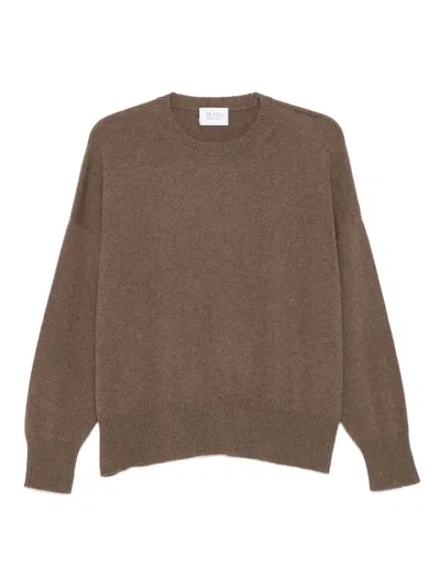 Beyou Cashmere Crewneck Sweater In Brown