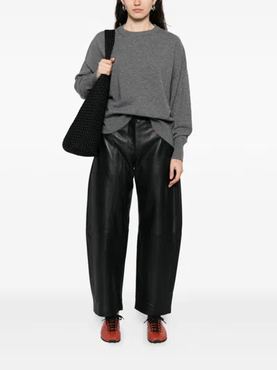 Be You Beyou Cashmere Crewneck Sweater In Blue