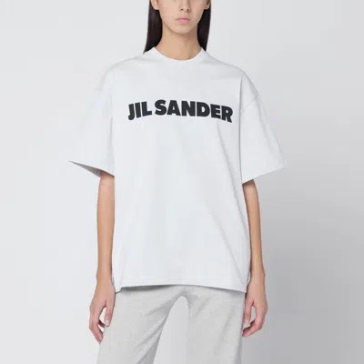 Jil Sander Crewneck Short Sleeves Classic Print T-shirt Clothing In White