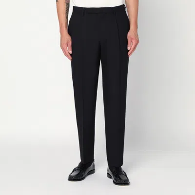 Santaniello Regular Pantalone Trousers In Black