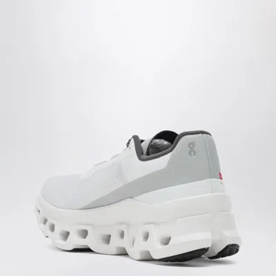On -running Womens All White F Cloudmster Cushied Chunky-soled Mesh Low-top Trainers In White