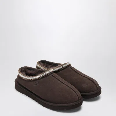 Ugg Tasman Cocoa-coloured Eather Slip-ons In Brown