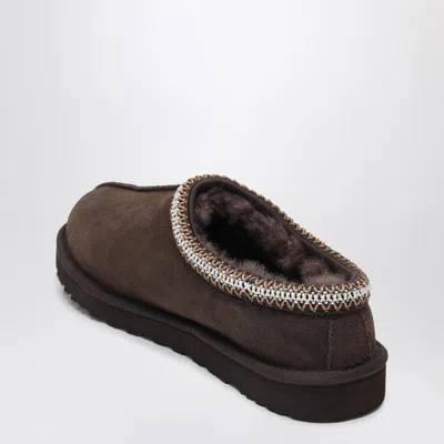 Ugg Tasman Cocoa-coloured Eather Slip-ons In Brown