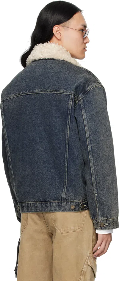 Mmic Navy Rolling Acid Jacket In Blue