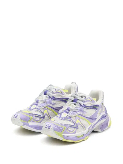Balenciaga Runner 2 Lilac Yellow Polyurethane Sneakers In Purple