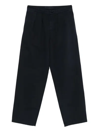 Aspesi Pleated Details Casual Pants In Black