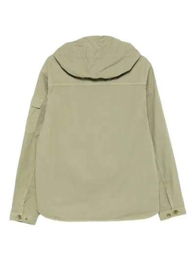 C.p. Company C.p.company Hooded Jacket With Pockets In Green