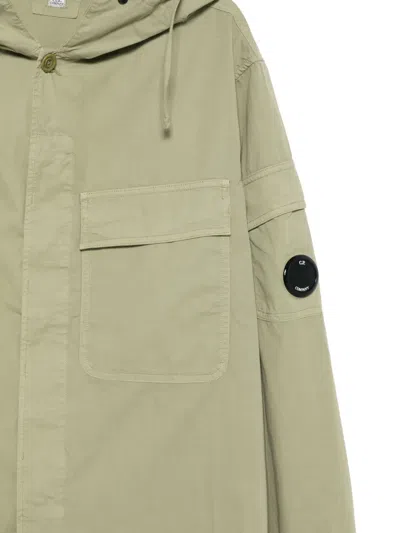 C.p. Company C.p.company Hooded Jacket With Pockets In Green
