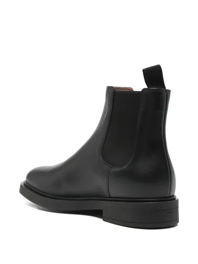 Gianvito Rossi Douglas Elastic-panel Chelsea Boots In Black