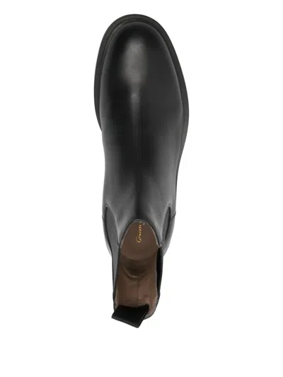 Gianvito Rossi Douglas Elastic-panel Chelsea Boots In Black