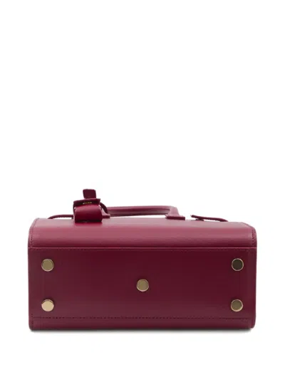 Saint Laurent Sac De Jour Nano Top-handle Bag In Smooth Leather In Red