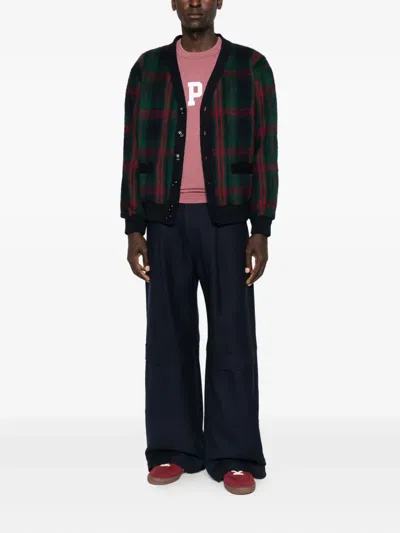 Aspesi Pyrenean Wool Cardigan In Green