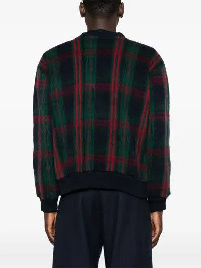 Aspesi Pyrenean Wool Cardigan In Green