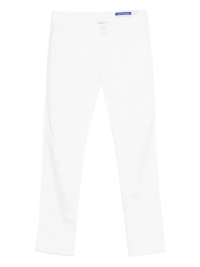 Jacob Cohen Button Trousers In White