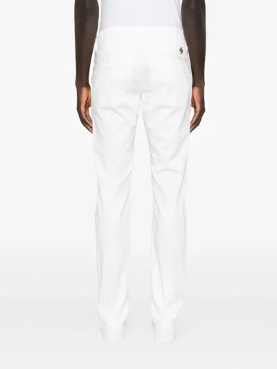 Jacob Cohen Button Trousers In White